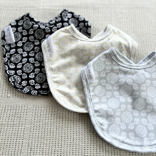 Little Savage Bibs - Māori Koru 3 Pack