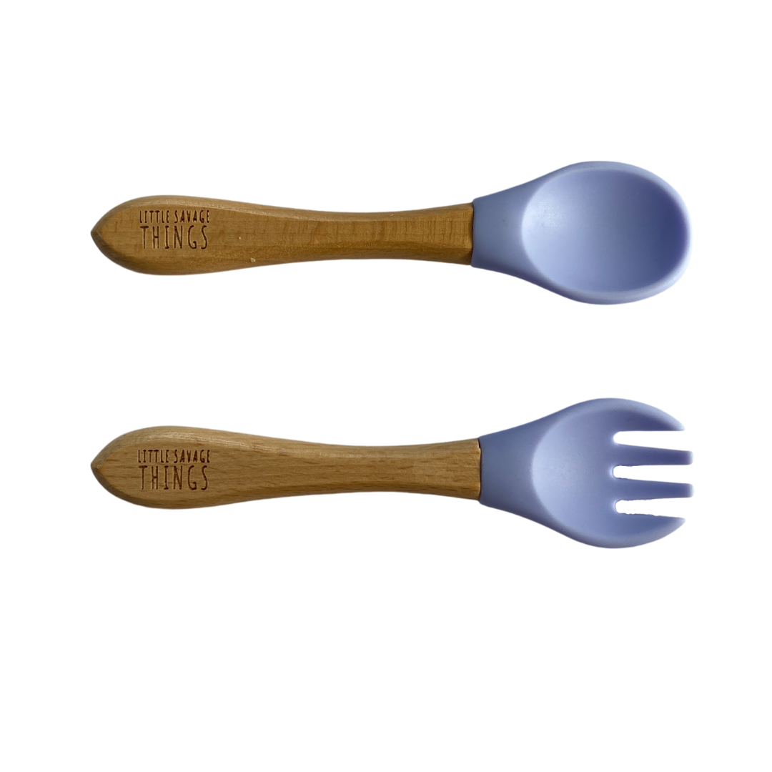 Wooden Sili Fork & Spoon Set