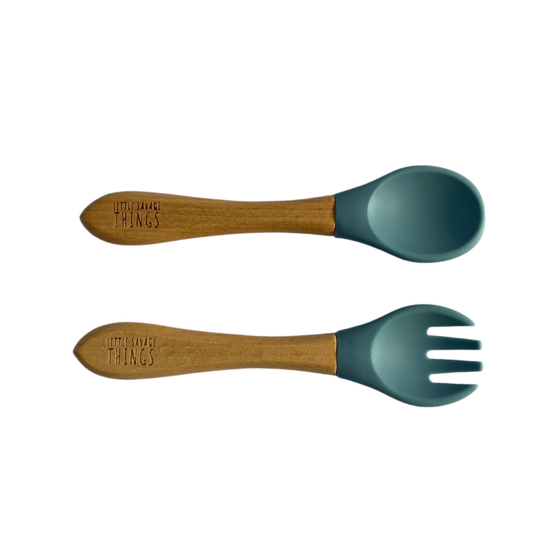 Wooden Sili Fork & Spoon Set