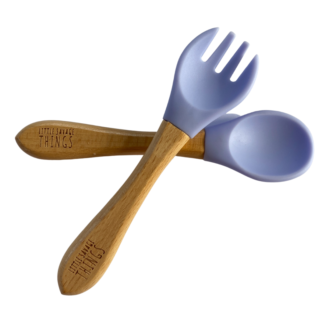 Wooden Sili Fork & Spoon Set