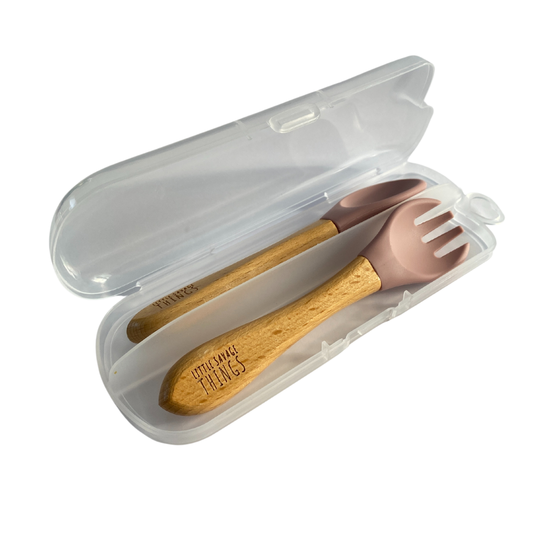 Wooden Sili Fork & Spoon Set