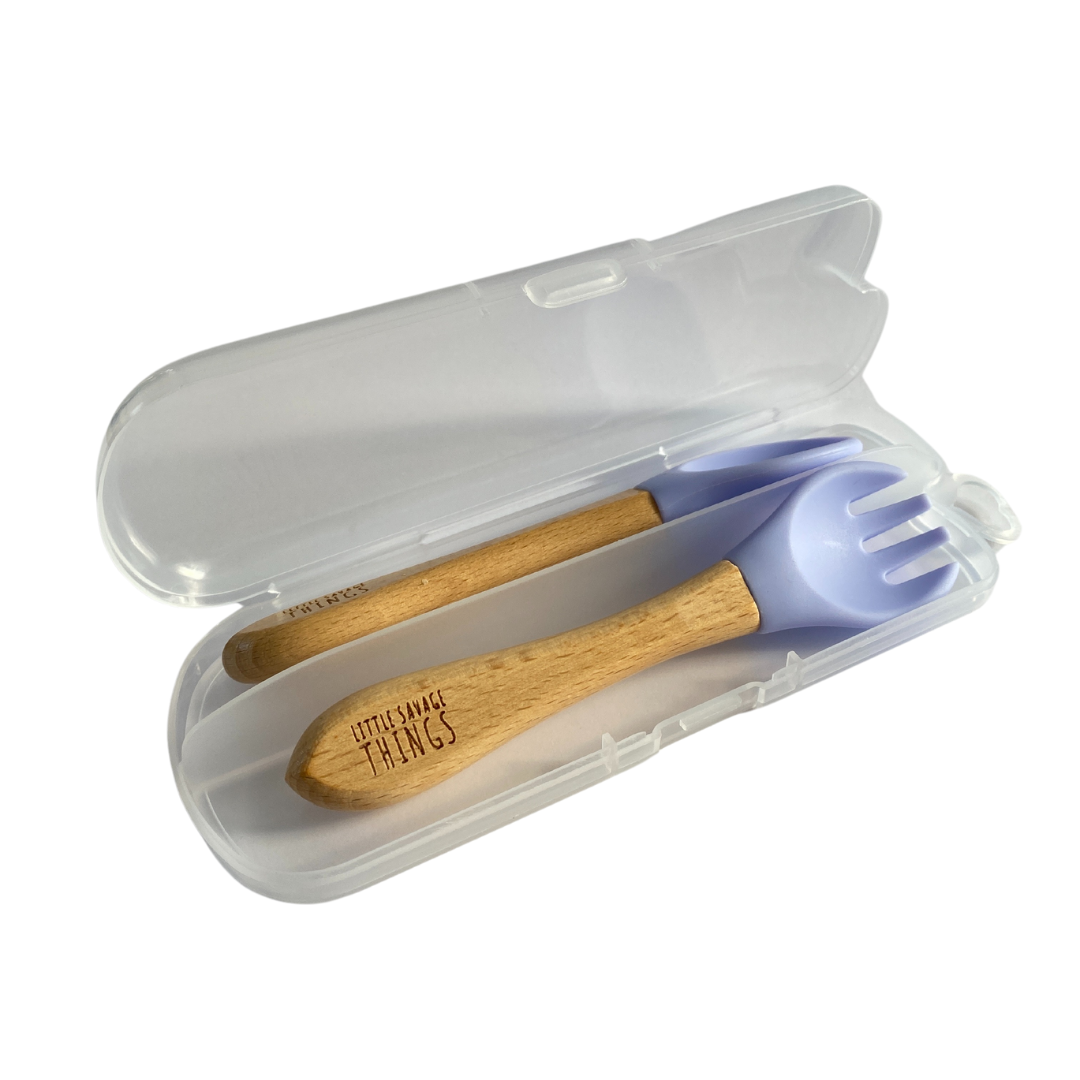 Wooden Sili Fork & Spoon Set