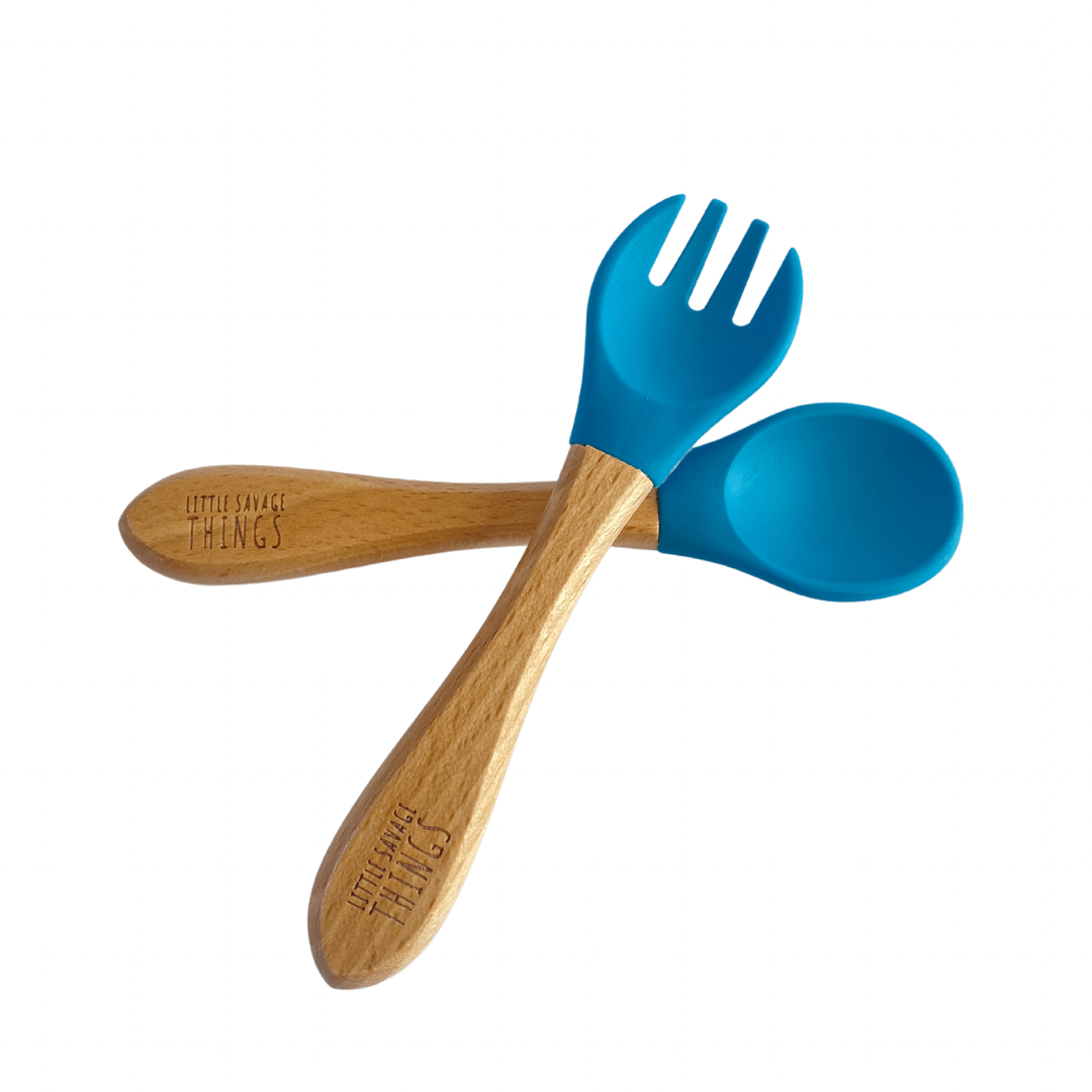 Wooden Sili Fork & Spoon Set