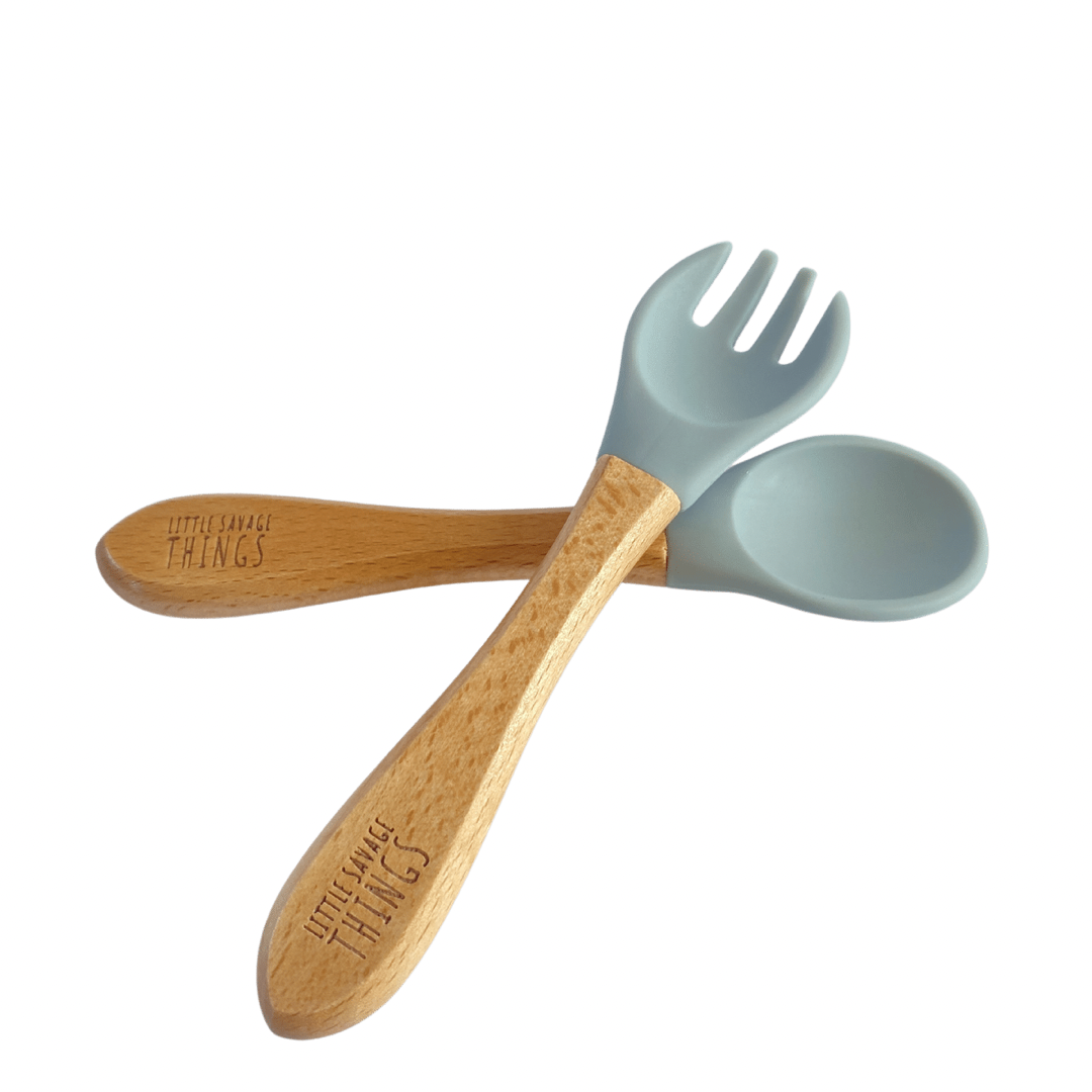 Wooden Sili Fork & Spoon Set